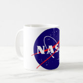 Die NASA-Fleischklöschen-Logo Kaffeetasse (Vorderseite Links)