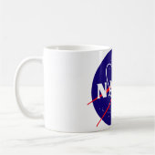 Die NASA-Fleischklöschen-Logo Kaffeetasse (Links)