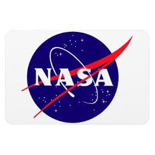 Die NASA-Fleischklöschen-Logo Magnet