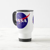Die NASA-Fleischklöschen-Logo Reisebecher (Vorderseite Links)