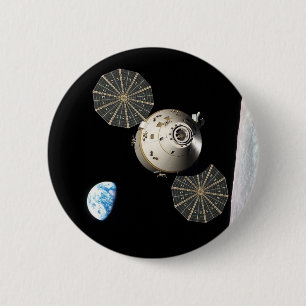Die NASA Orion in der Mondbahn Button
