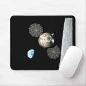 Die NASA Orion in der Mondbahn Mousepad (Mit Mouse)