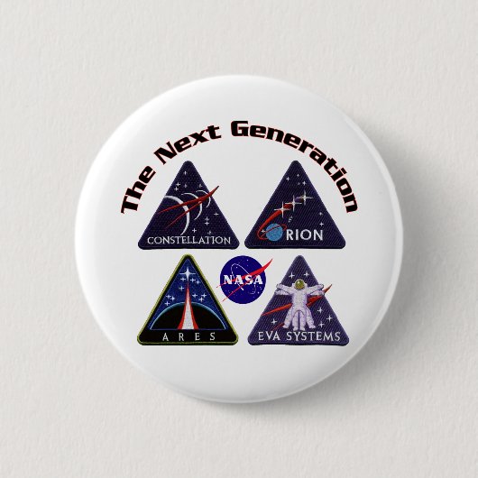 Die NASA-Projekt-Logos Button (Vorderseite)