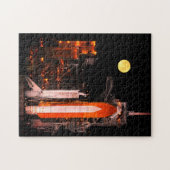 Die NASA-Raumfähre-Produkteinführung nachts Puzzle (Horizontal)