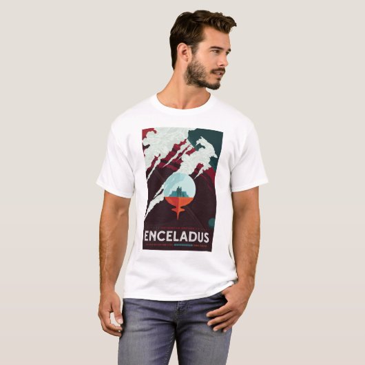 Die NASA-Visionen des zukünftigen Enceladus T-Shirt (Vorne ganz)