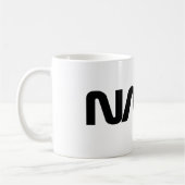 Die NASA-Wurm-Logo Kaffeetasse (Links)