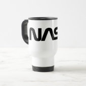 Die NASA-Wurm-Logo Reisebecher (Vorderseite Links)