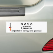 Die NASA, zum URANUSstoßaufklebers zu prüfen Autoaufkleber (Auf Auto)