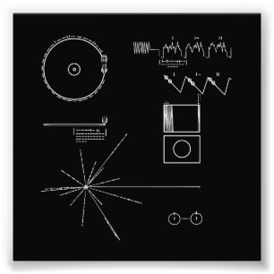 Die NASAvoyager-goldene Aufzeichnung Fotodruck