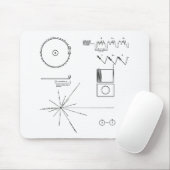 Die NASAvoyager-goldene Aufzeichnung Mousepad (Mit Mouse)