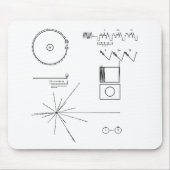 Die NASAvoyager-goldene Aufzeichnung Mousepad (Vorne)