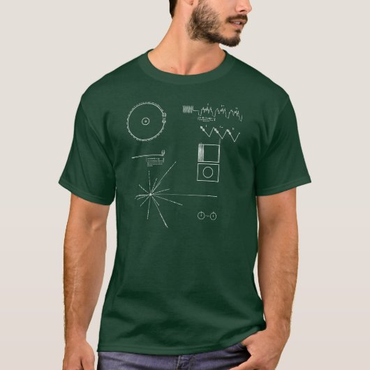 Die NASAvoyager-goldene Aufzeichnung T-Shirt (Vorderseite)