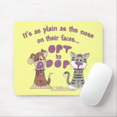Die Nase an ihren Gesichtern Mousepad (Mit Mouse)