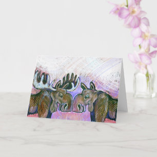 Die Nase weiß Bescheid - Elch-Ausgabe Karte