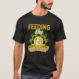 Die Nation mit Hühnchen verwöhnen Farm Leben T-Shirt