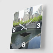 Die Nationale Gedenkstätte vom 11. September Quadratische Wanduhr (Winkel)