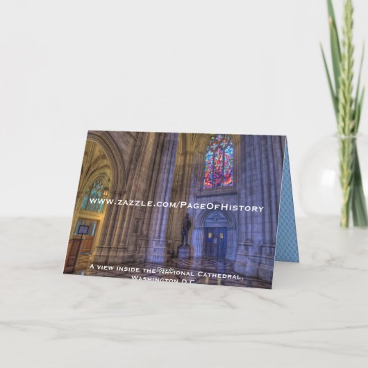 Die Nationale Kathedrale Karte (Rückseite)