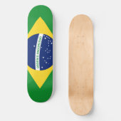 Die Nationalflagge der Föderativen Republik Brasil Skateboard (Vorderseite)