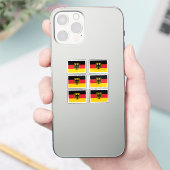 Die Nationalflagge Deutschlands mit 6 Aufkleber (Telefon)