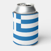 Die Nationalflagge Griechenlands Dosenkühler (Kanne Rückseite)