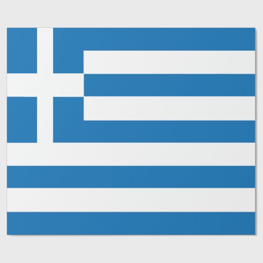 Die Nationalflagge Griechenlands Geschenkpapier (Flach)