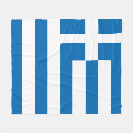 Die Nationalflagge Griechenlands mittleres Fleecedecke (Vorderseite (Horizontal))