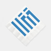 Die Nationalflagge Griechenlands Serviette (Ecke)