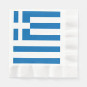 Die Nationalflagge Griechenlands Serviette (Vorderseite)
