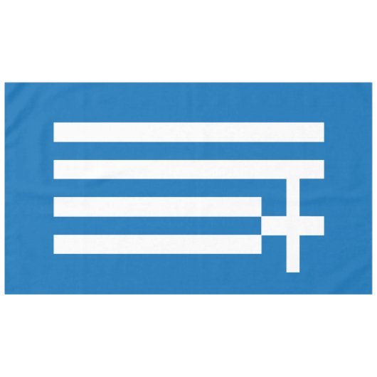 Die Nationalflagge Griechenlands Tischdecke (Vorderseite (Horizontal))