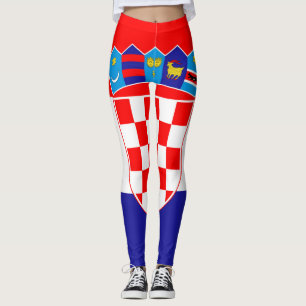 Die Nationalflagge Kroatiens Zastava Hrvatske Leggings