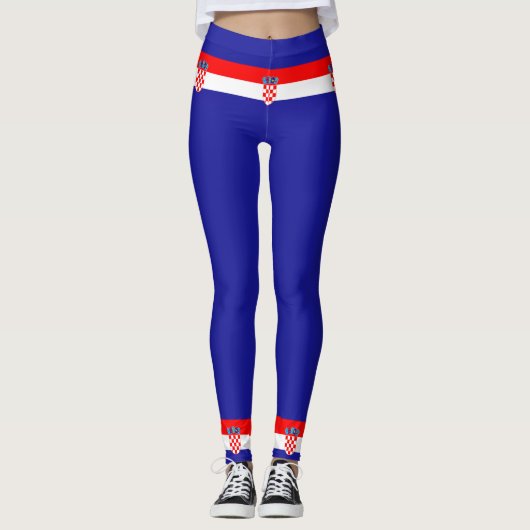 Die Nationalflagge Kroatiens Zastava Hrvatske Leggings (Vorderseite)