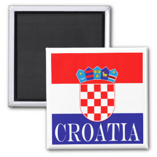 Die Nationalflagge Kroatiens Zastava Hrvatske Magnet