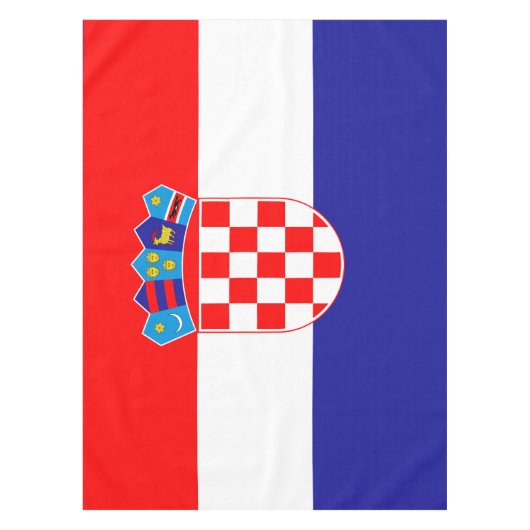 Die Nationalflagge Kroatiens Zastava Hrvatske Tischdecke (Vorderseite)