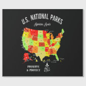 Die Nationalparks der USA sind ein toller Wanderpl Geschenkpapier (Flach)
