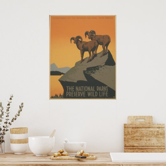 Die Nationalparks Poster (Küche)