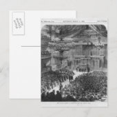 Die Nationalversammlung in Bordeaux Postkarte (Vorne/Hinten)