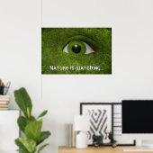 Die Natur beobachtet... Poster (Heimbüro)