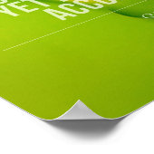 Die Natur eilt nicht | Inspiration Zitat Poster (Ecke)