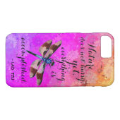 Die Natur hasst LaoTzu Quote Dragonfly nicht Case-Mate iPhone Hülle (Rückseite (Horizontal))