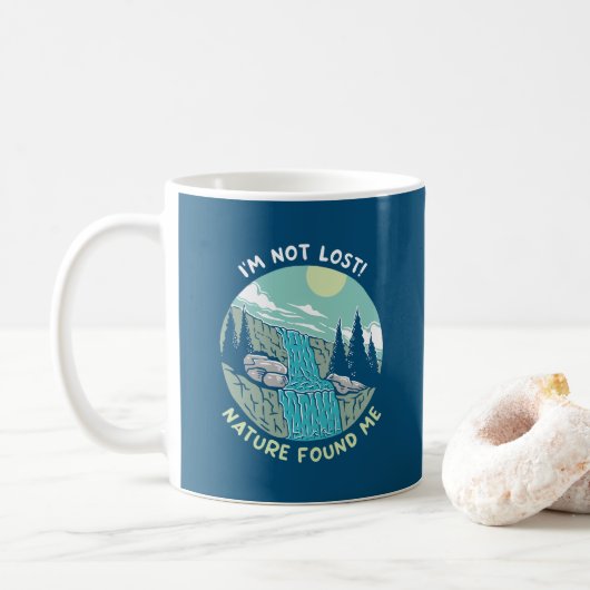 Die Natur hat mich gefunden Kaffeetasse (Mit Donut)