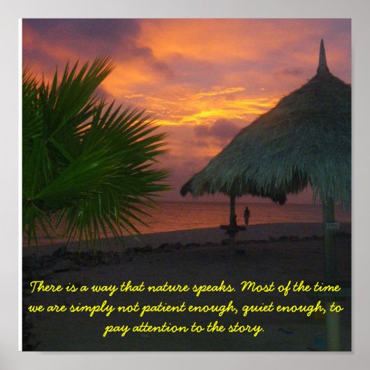 Die Natur hören Poster (Vorne)