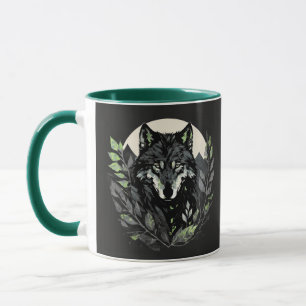 Die Natur in einem von Wölfen umarmten Becher entf Tasse