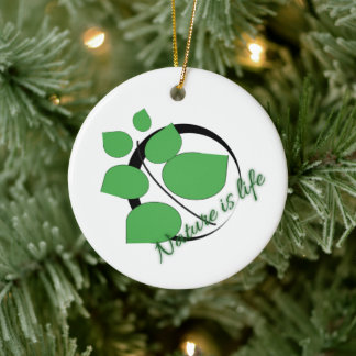 Die Natur ist das Leben Ornament