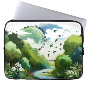 Die Natur ist das Rückgrat des Lebens auf der Erde Laptopschutzhülle