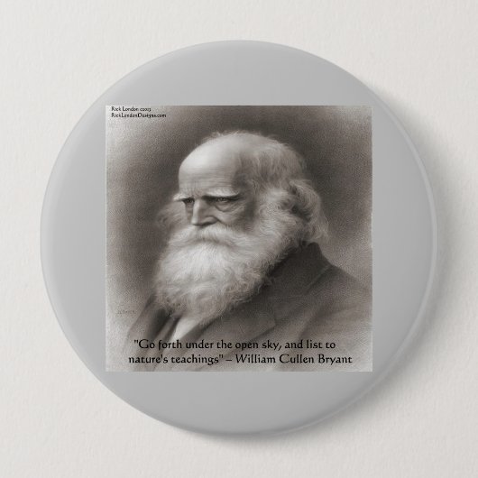 Die Natur ist die Kunst Gottes. Button (Vorderseite)