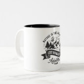 Die Natur ist die Kunst Gottes, die im Paradies ve Zweifarbige Tasse (Vorderseite Links)