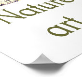 Die Natur ist die Kunst Gottes Poster (Ecke)