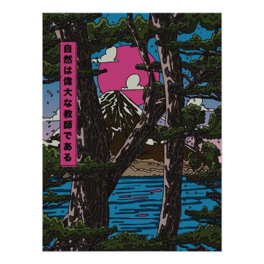 Die Natur ist ein großartiger Lehrer Poster (Vorderseite)