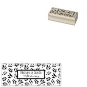 Die Natur ist Gottes apothecary Leaf Muster Gummistempel (Stempel)