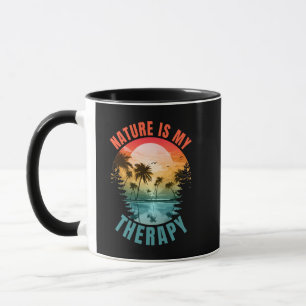 Die Natur ist mein Therapie-Sommer-Outdoor-Geschen Tasse